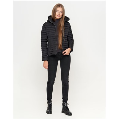 Фирменная куртка женская Braggart "Youth" черная модель 25093