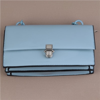 Застёжка для сумки, 2,5 × 3,1 см, цвет серебряный