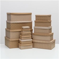 Набор коробок подарочных 15 в 1 «Универсал», 12 х 6.8 х 4 см - 46.6 х 30.2 х 17.5 см