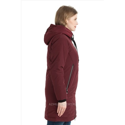 Женская удлиненная куртка-парка Alpha Endless 1019-1 (БР) Бордовый