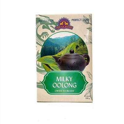 MILKY OOLONG Tea Indian Bazar (Молочный Улун индийский крупнолистовой чай, в коробке Индиан Базар), 100 г.