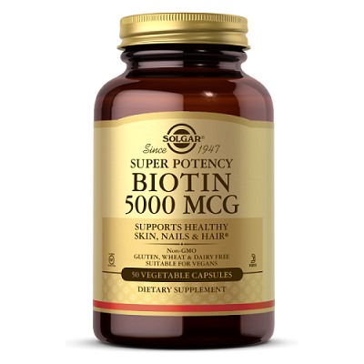 Биотин Biotin 5000 mcg Solgar 50 капс.