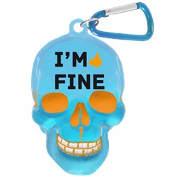 Брелок для ключей в виде черепа "I'm Fine"