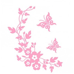 Многофункциональная наклейка Веночек светло-розовый