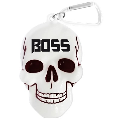 Брелок для ключей в виде черепа с надписью "Boss"