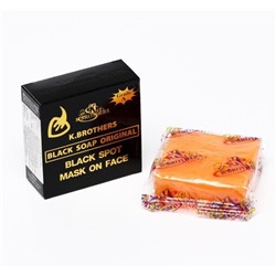 Мыло для лица с экстрактами трав против акне и черных точек K.Brothers Black Soap Original, 50 гр.