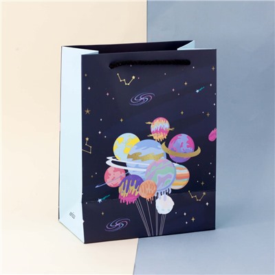 Подарочный пакет(S) "Sweet space" Many planets