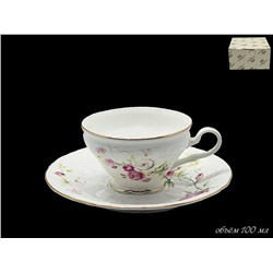 226-090 Кофейная чашка с блюдцем MARIA ROSE в под.уп.(х36)Фарфор