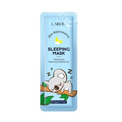 Ночная несмываемая маска для лица с экстрактом риса LAIKOU Sakura Sleeping Face Mask, 3 гр.