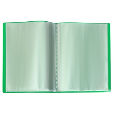Папка с 20 вкладышами А4, 600 мкм, Calligrata, 15 мм, зелёная