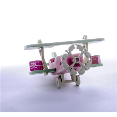Елочная игрушка, сувенир - Самолет Биплан 3015