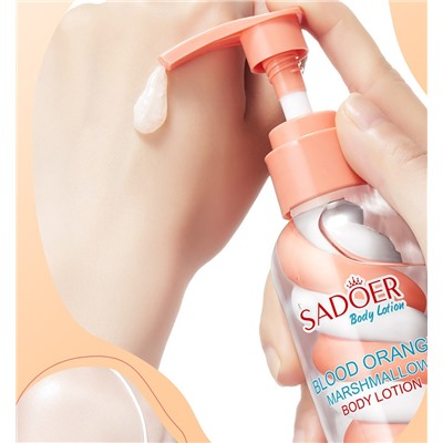 Увлажняющий лосьон для тела с экстрактом цитруса SADOER Blood Orange Marshmallow Body Lotion, 200 гр.