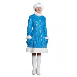 Карнавальный костюм Снегурочка плюш
