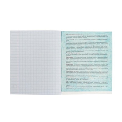 Тетрадь предметная "Доска", 48 листов в клетку "Обществознание", обложка мелованный картон, блок офсет