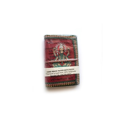 Блокнот индийский этнический ручной работы (разные рисунки, 12,5 на 8,5 см.), 1 шт.