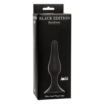 Анальная пробка Slim Anal Plug Large Black 4205-01Lola