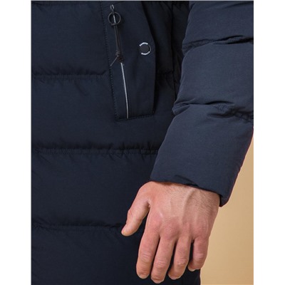 Современная темно-синяя куртка модель 45877