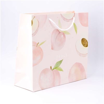 Подарочный пакет "Cake Peach", pink (350*120*310MM)