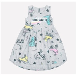 Платье для девочки Crockid КР 5503 ролики на меланже к203