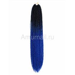 Сенегальские косы 60 см Черно-Синий Y61