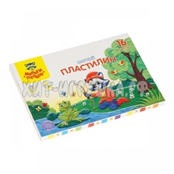 Пластилин 16 цв. 192 г со стеком "Енот в сказке" Мульти-Пульти МП_41712, МП_41712