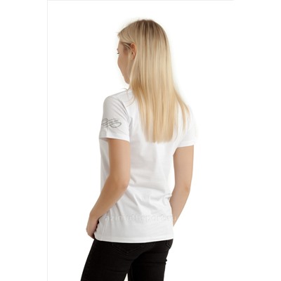 Женская светящаяся футболка хлопок Alpha Endless 4204 White