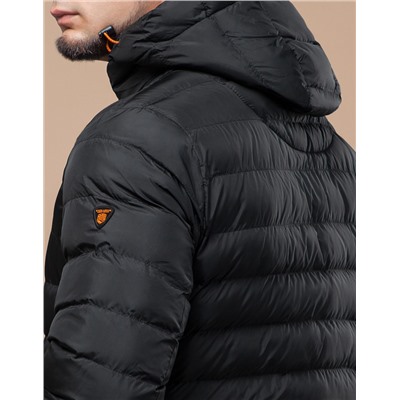Черная молодежная куртка осенне-весенняя Braggart "Youth" модель 25580-1