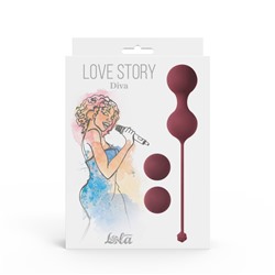 Набор вагинальных шариков Love Story Diva Wine Red 3012-02lola