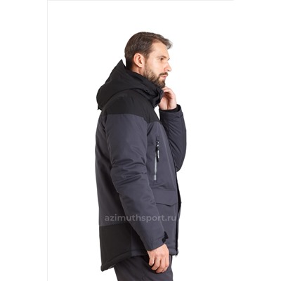Мужскaя зимняя куртка-парка Azimuth A 9486_140 Серый