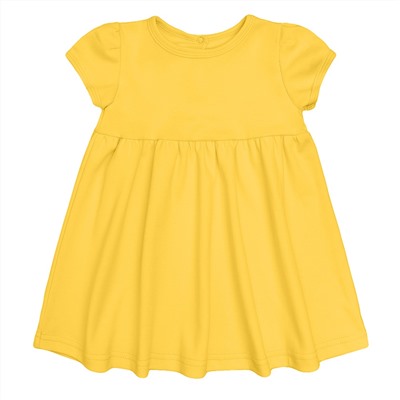 Желтое платье базовое 18-24м
