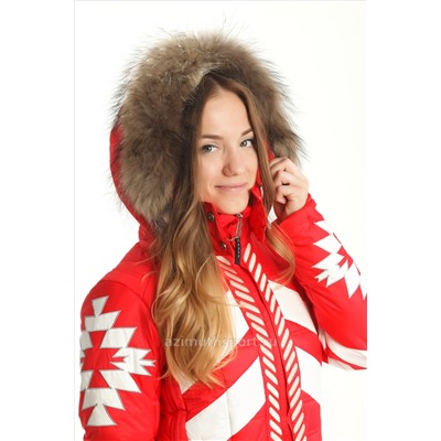 Женская зимняя куртка Bogner 6128_Red White