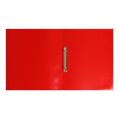 Папка на 2 кольцах А4, Calligrata, 18 мм, 500 мкм, красная, МИКС