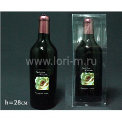 128-019 Свеча   Бутылка вина  в под.уп.(х24)Парафин