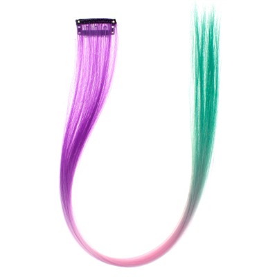 Трехцветная прядь для волос