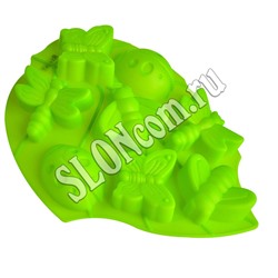 Форма для выпечки силиконовая "Лист" 8 ячеек 28х22х3 см, Linea Silicone 93-SI-FO-105