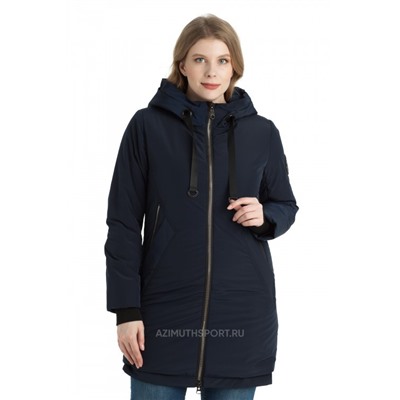 Женская удлиненная куртка-парка Alpha Endless 1019-1 (БР) Темно-синий
