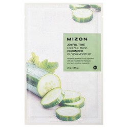 Mizon Joyful Time Essence Mask Cucumber 23 г Тканевая маска для лица с экстрактом огурца