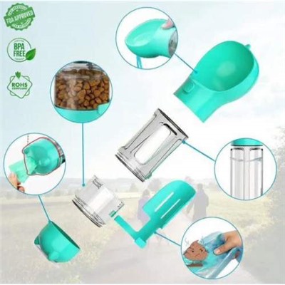 Бутылка для воды 3 в 1 для кошек и собак Pet Multifunctional Water Bottle 300 мл оптом