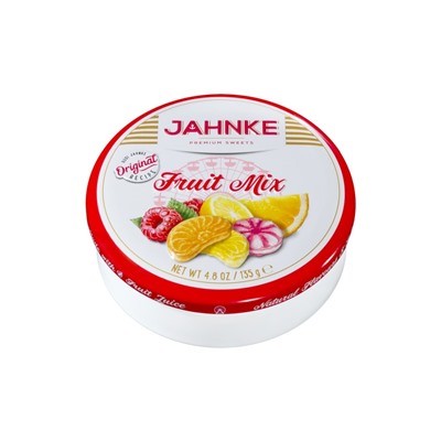Леденцы Jahnke со вкусами фруктов 135г
