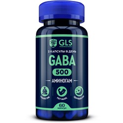 GABA (ГАМК / гамма-аминомасляная кислота, с глицином, магнием и витамином В6), 60 капсул