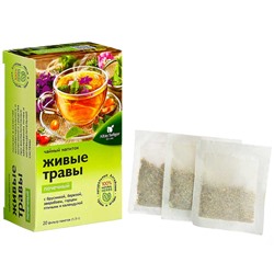 Травяной чай «Живые травы» почечный, 20 фильтр-пакетов.