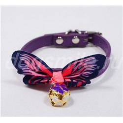 Фиолетовый ошейник с бабочкой