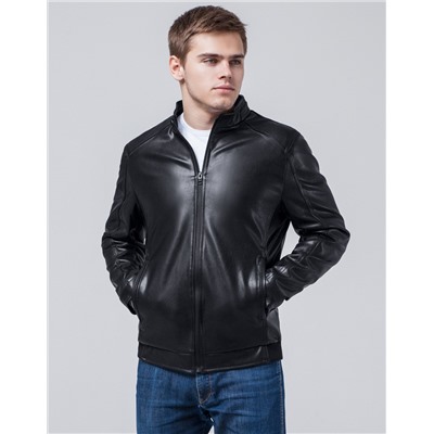 Комфортная куртка Braggart "Youth" черного цвета молодежная модель 1588
