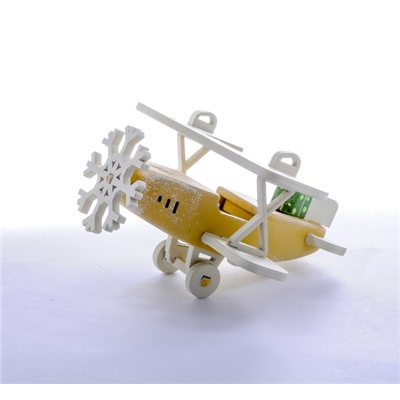 Елочная игрушка, сувенир - Самолет Биплан 290-3
