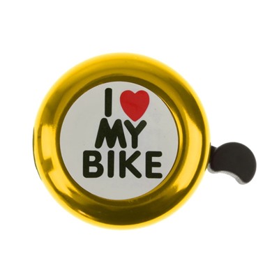 Громкий механический велосипедный звонок I Love My Bike