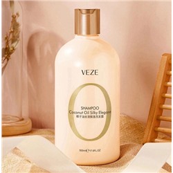 Питательный шампунь для волос VEZE Coconut Oil Silky Elegant с кокосовым маслом и витамином Е 500мл