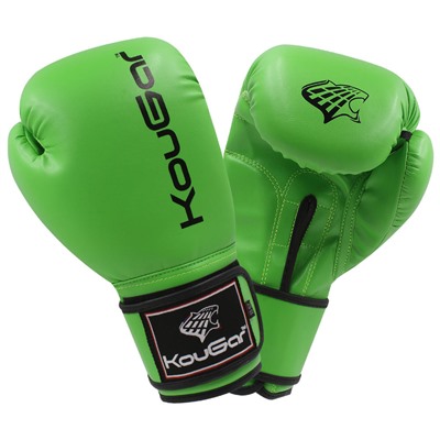 Перчатки боксерские KouGar KO500-14, 14oz, зеленый