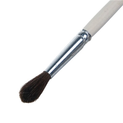 Кисть Пони круглая № 4 (диаметр обоймы 4 мм; длина волоса 18 мм), деревянная ручка, Calligrata