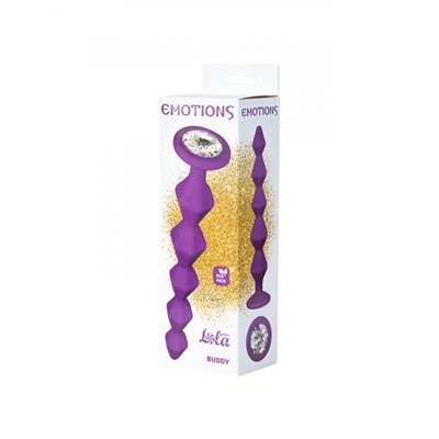 Анальная Цепочка с Кристаллом Emotions Buddy Purple 1400-03lola