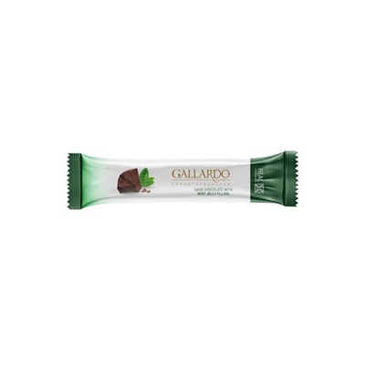 Шоколад Gallardo с мятной начинкой 25гр [1/24]